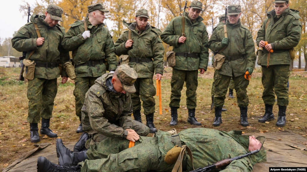 Подготовка призывников в рамках частичной мобилизации